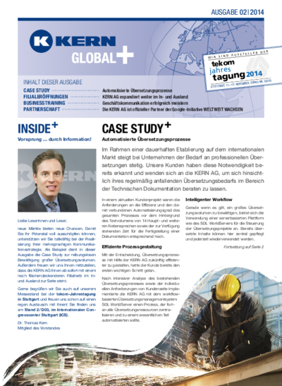 PDF Download Newsletter Global+ 02/2014