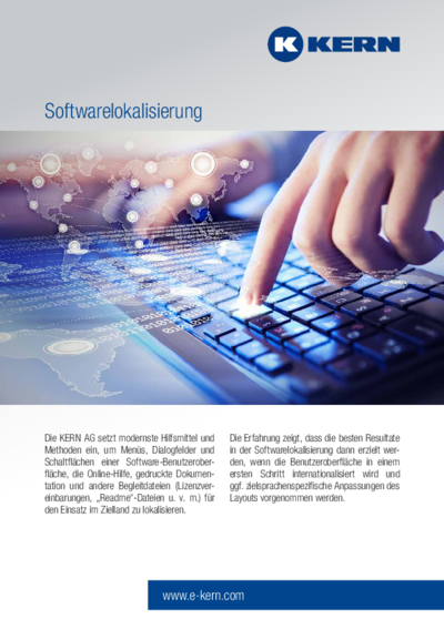 Download des Infoblatts Softwarelokalisierung