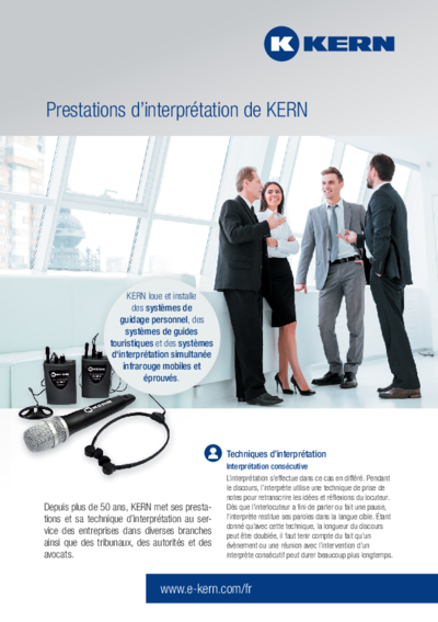 Prestations d’interprétation de KERN