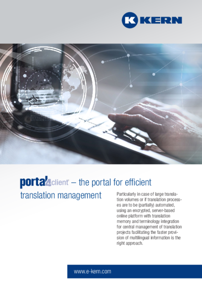 Download Infosheet portal4client™ – translation management