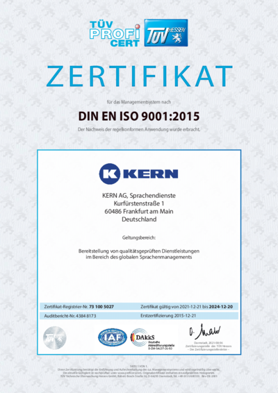 Download DIN EN ISO 9001:2015