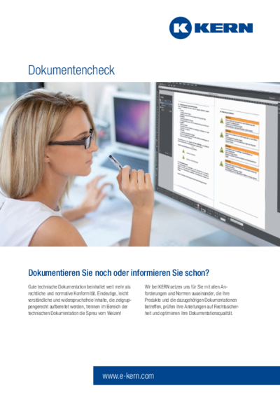 Download Infoblatt Technische Dokumentation – Dokumentencheck