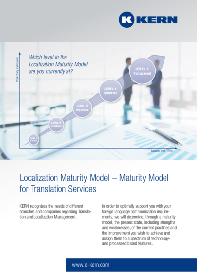 Download Infosheet Localization maturity model