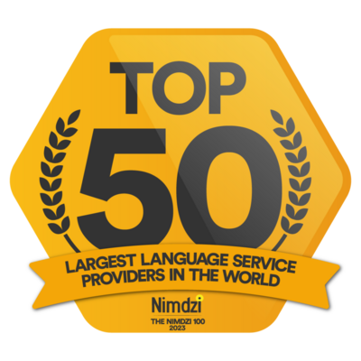 TOP 50: weltweit größter Sprachdienstleister 2023