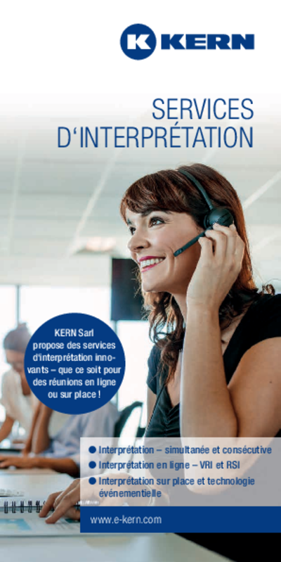 Téléchargement Brochure Services d’interprétation