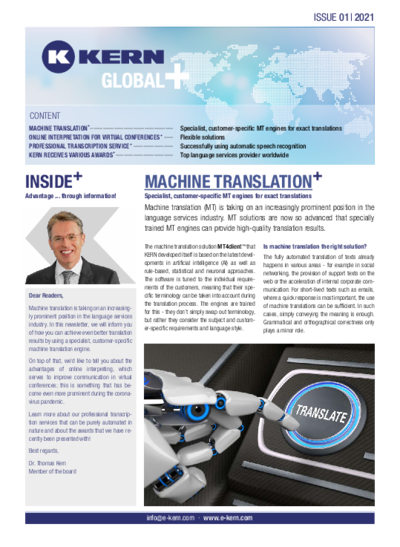 Download Newsletter Global+ 01/2021