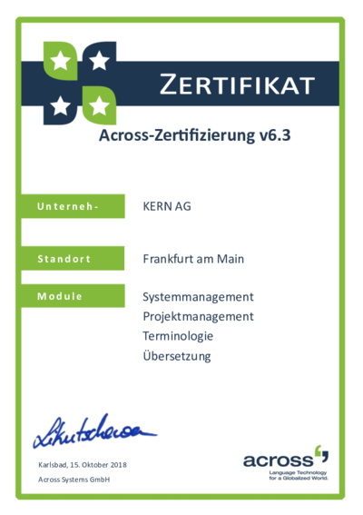 Download Across Certified v6.3