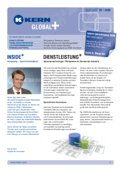 PDF Download Newsletter Global+ 02/2008