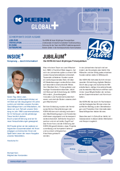 PDF Download Newsletter Global+ 01/2009
