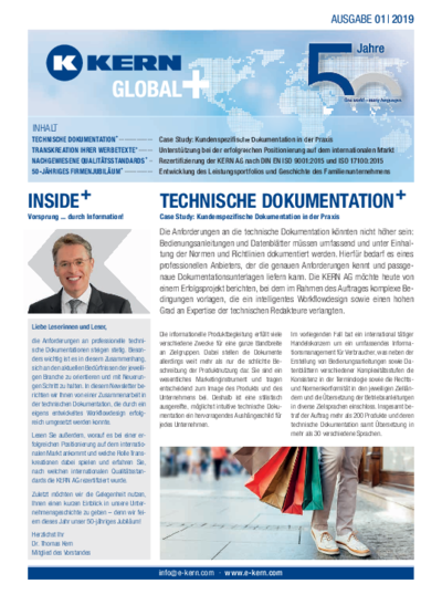 Download PDF Newsletter Global+ 01/2019