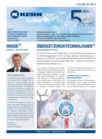 Download Newsletter Global+ 02/2019