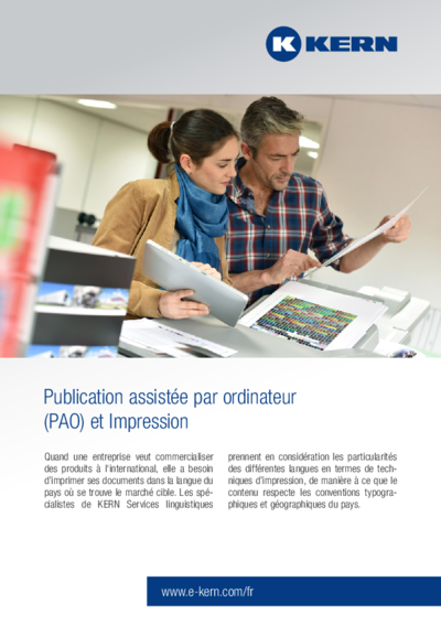 Publication assistée par ordinateur (PAO) et Impression